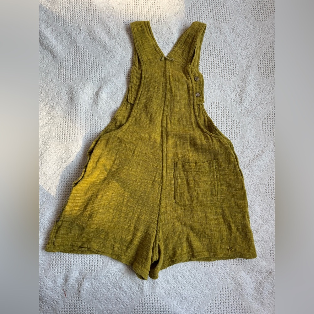 Free People Happiest When Sandy Shortalls Small cotton - Picture 2 of 8